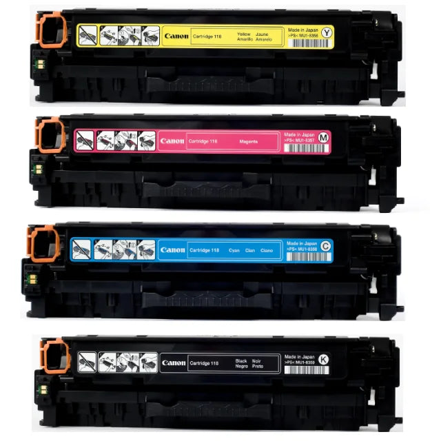 Canon 118 Black, Cyan, Magenta, Yellow Standard Yield Toner Cartridge, 4/Pack - DealJustDeal