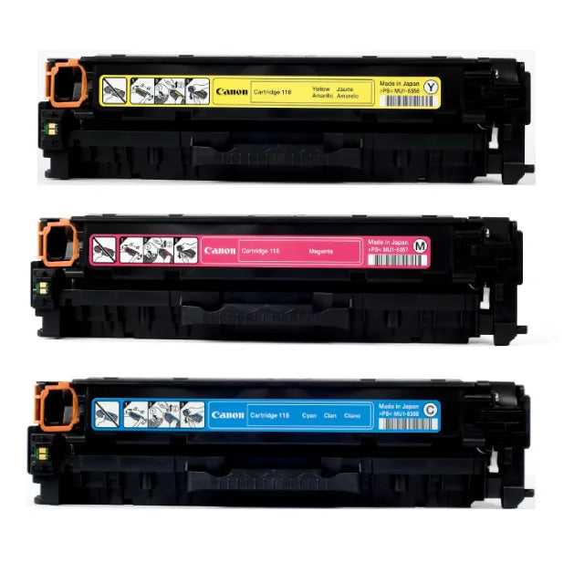 Canon 118 Cyan, Magenta, Yellow Standard Yield Toner Cartridge, 3/Pack - DealJustDeal