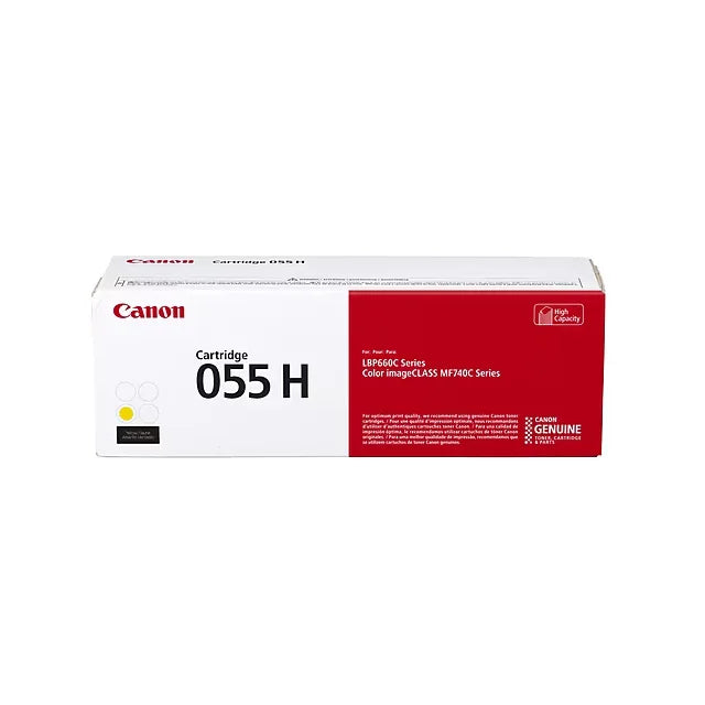 Canon 055H Yellow High Yield Toner Cartridge (3017C001) - DealJustDeal