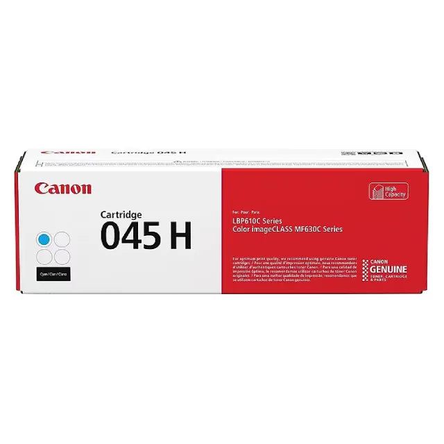 Canon 045H Black, Cyan, Magenta, Yellow High Yield Toner Cartridges Combo, Pack Of 4 - DealJustDeal