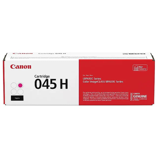 Canon 045H Black, Cyan, Magenta, Yellow High Yield Toner Cartridges Combo, Pack Of 4 - DealJustDeal