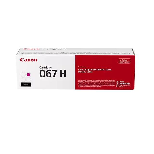 Canon 067H Black, Cyan, Magenta, Yellow High Yield Toner Cartridges Combo, Pack Of 4 - DealJustDeal