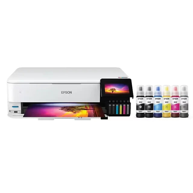 Epson EcoTank Photo ET-8550 Wireless Wide Format Color All-In-One Inkjet Printer (C11CJ21201) - DealJustDeal