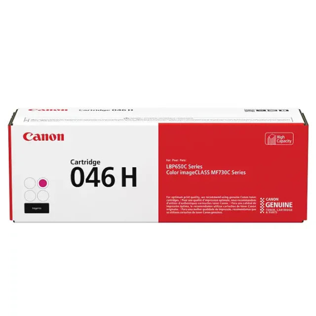 Canon 046H Black, Cyan, Magenta, Yellow High Yield Toner Cartridges Combo, Pack Of 4 - DealJustDeal