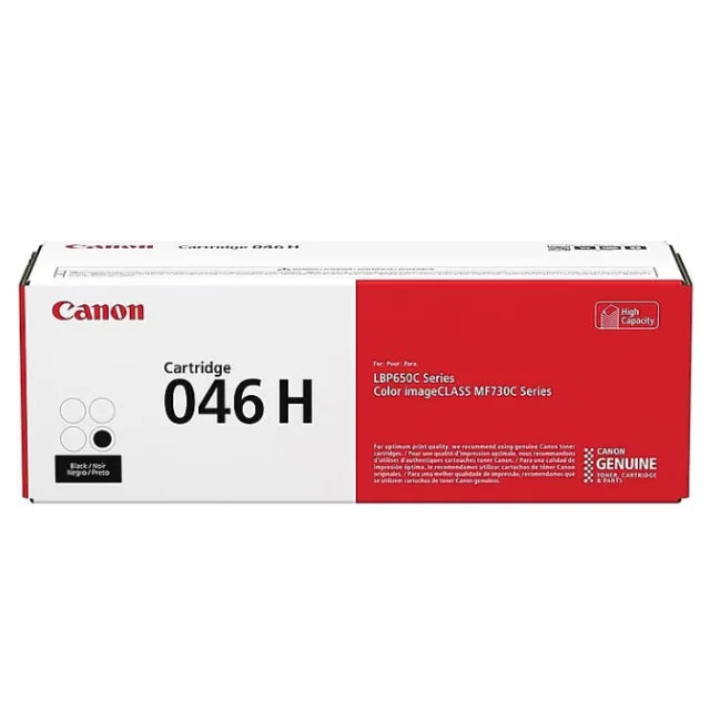 Canon 046H Black, Cyan, Magenta, Yellow High Yield Toner Cartridges Combo, Pack Of 4 - DealJustDeal