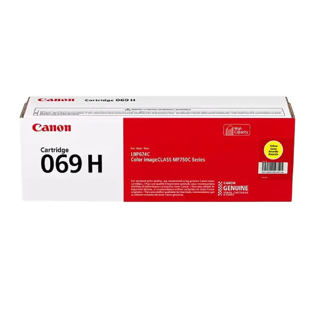 Canon 069H Black, Cyan, Magenta, Yellow Toner Cartridges Set, Pack Of 4 - DealJustDeal