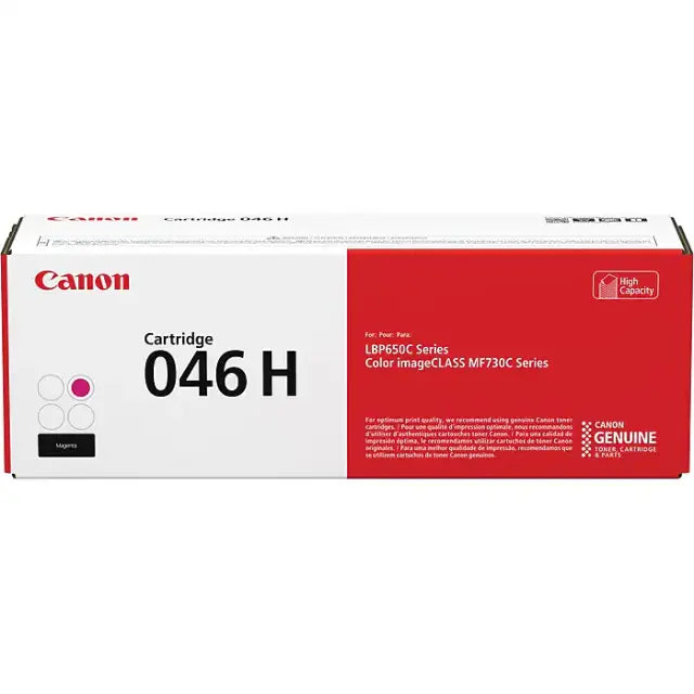 Canon 046 H Magenta High Yield Toner Cartridge, Prints Up to 5,000 Pages (1252C001) - DealJustDeal