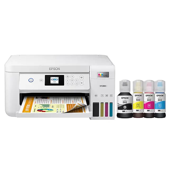 Epson EcoTank ET-2850 Wireless Color All-In-One Inkjet Printer (C11CJ63202) - DealJustDeal