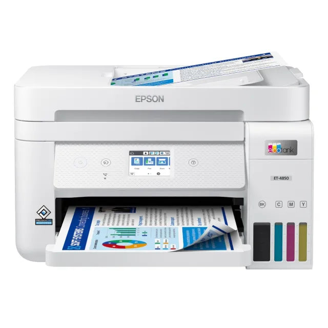 Epson EcoTank ET-4850 Wireless Color All-In-One Inkjet Printer (C11CJ60202) - DealJustDeal