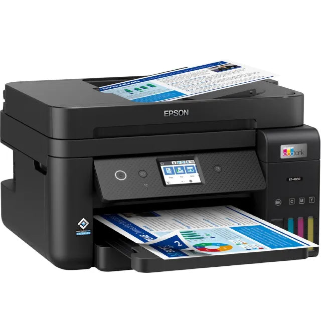 Epson EcoTank ET-4850 Wireless Color All-In-One Inkjet Printer, Black (C11CJ60201) - DealJustDeal