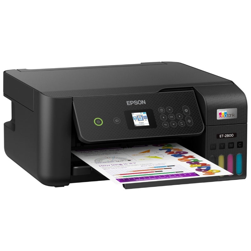 Epson EcoTank ET-2800 Wireless Color All-in-One Inkjet Printer, Black - DealJustDeal