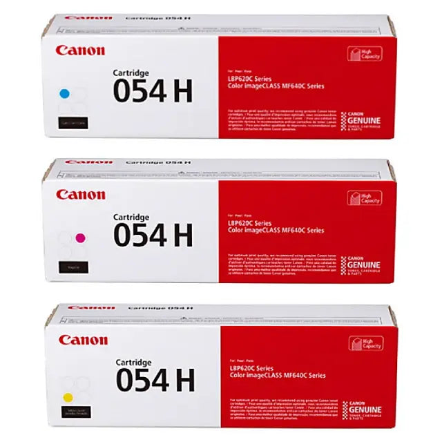 Canon 054H Cyan/Magenta/Yellow High Yield Toner Cartridges Combo, Pack Of 3 - DealJustDeal