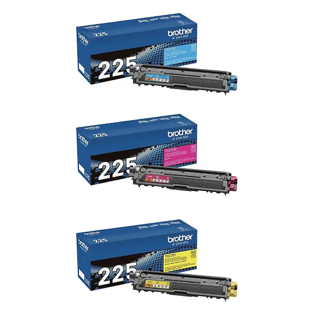 Brother TN225 Cyan; Magenta; Yellow High Yield Toner Cartridges, Pack Of 3 - DealJustDeal