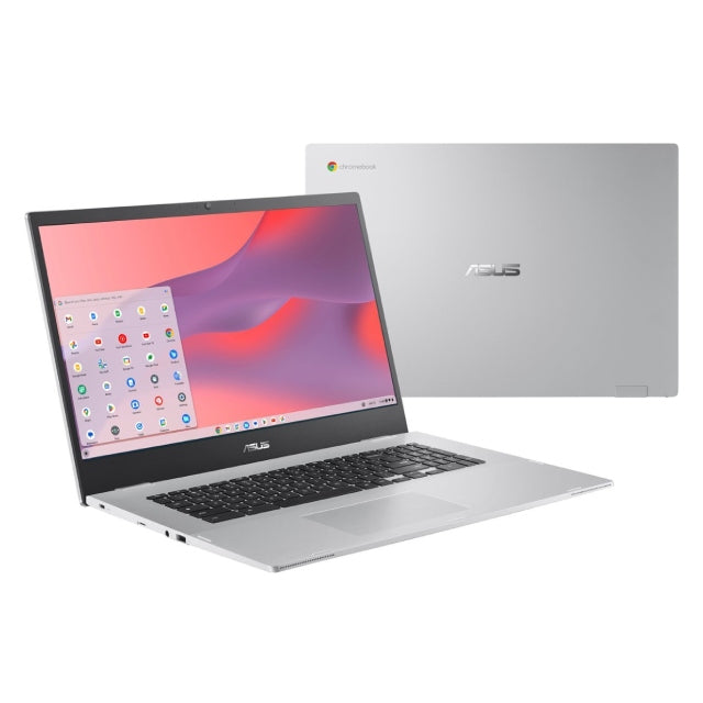 ASUS - 17.3" Chromebook Laptop - Intel Celeron N4500 with 4GB Memory - 64GB eMMC - Silver - DealJustDeal