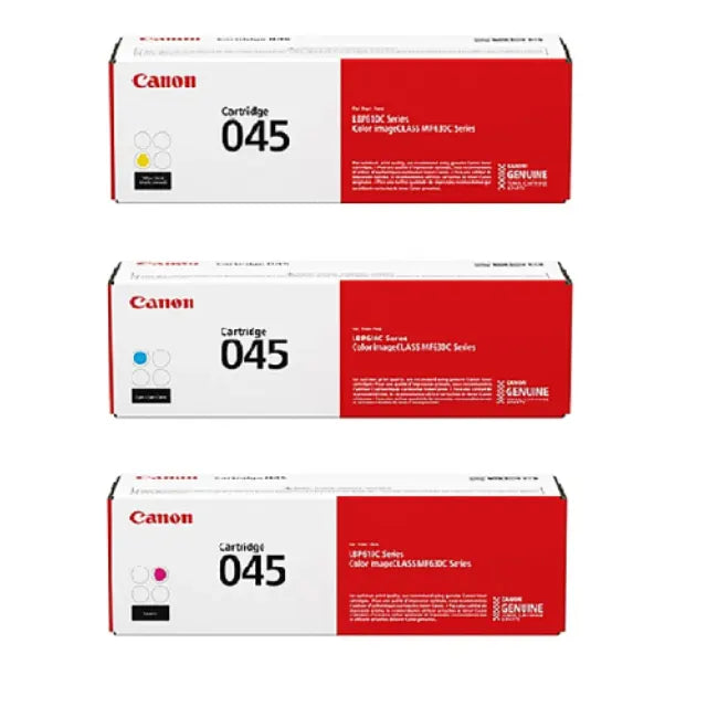 Canon 045 Cyan, Magenta, Yellow Toner Cartridges Pack Of 3 - DealJustDeal