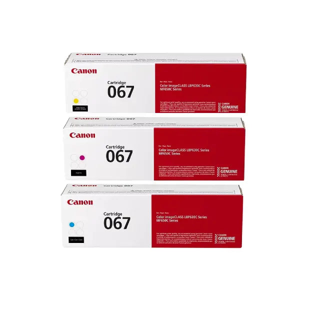 Canon 067 Cyan, Magenta, Yellow Toner Cartridges Set, Pack Of 3 - DealJustDeal