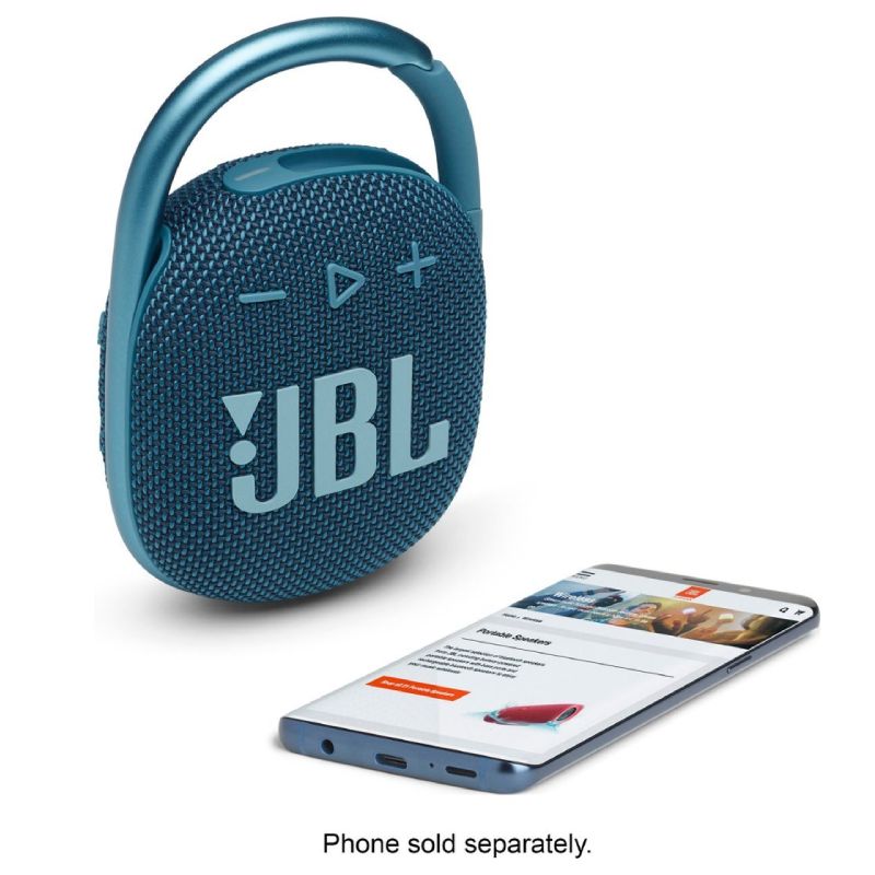 JBL - CLIP4 Portable Bluetooth Speaker - Blue - DealJustDeal