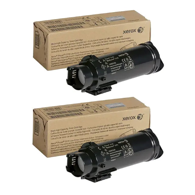 Xerox 106R03480 Black High Yield Toner Cartridge, Pack Of 2 - DealJustDeal